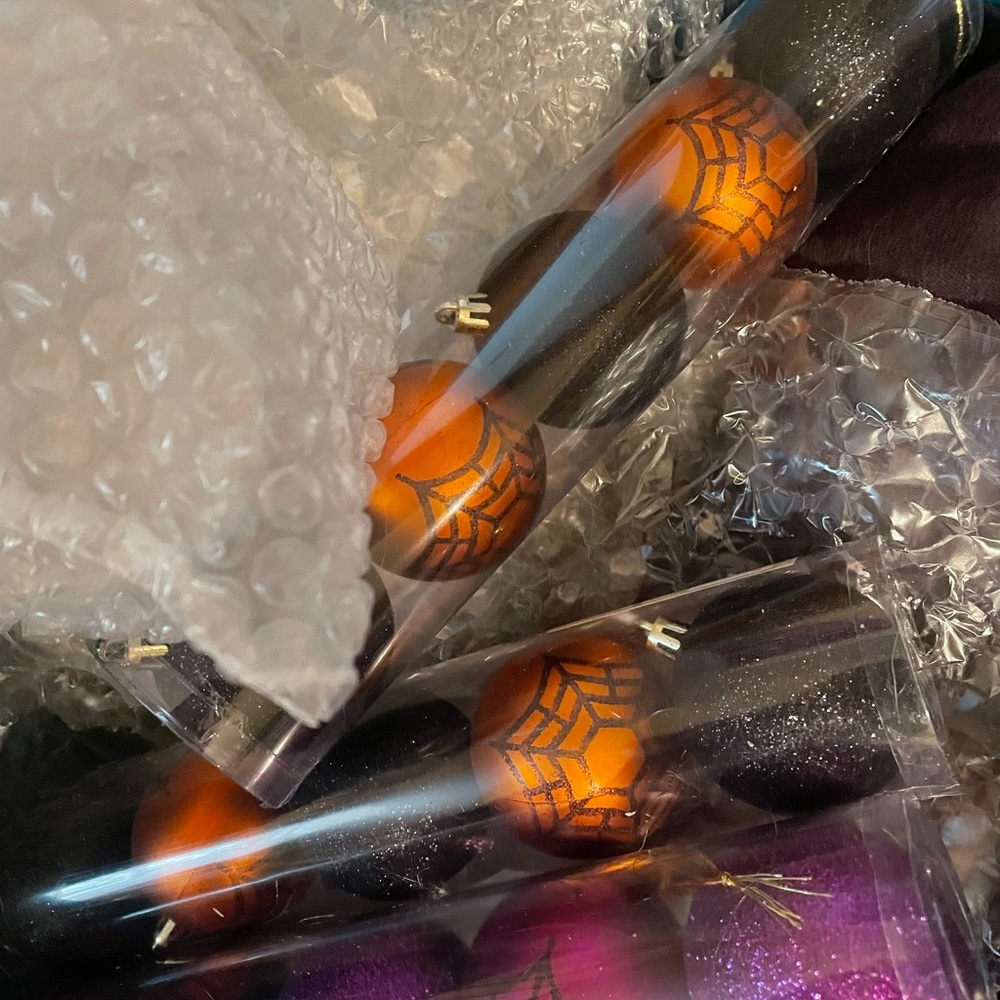 Box of Personalized Halloween Decorations for Lauren.